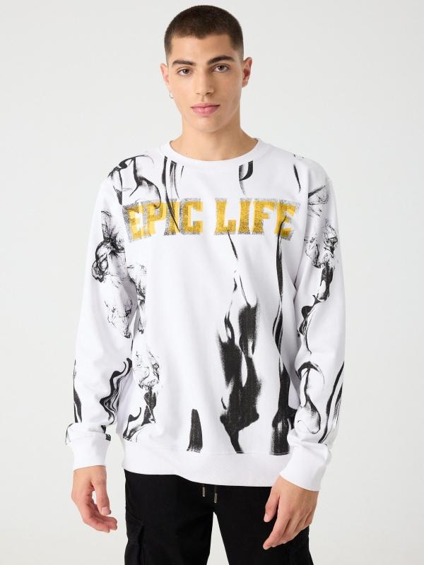 In Side Sudadera Estampado Epic