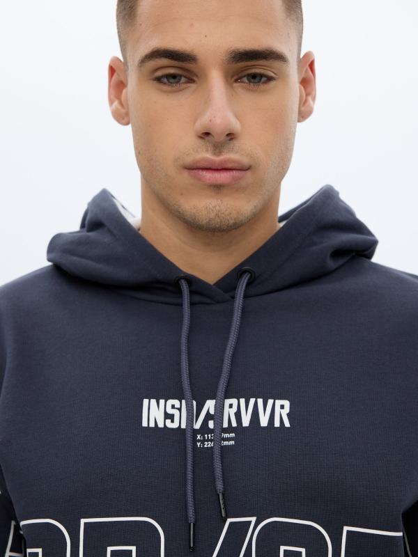 In Side Sudadera Estampado Letras