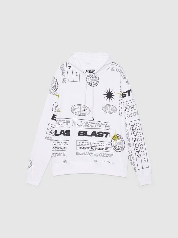 In Side Sudadera Gráfica Con Capucha