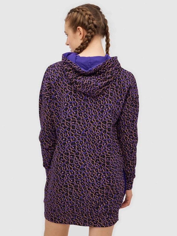 In Side Sudadera Long Fit Animal Print