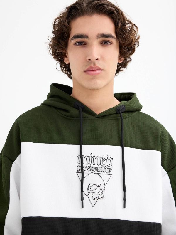 In Side Sudadera Oversize Con Capucha Verde
