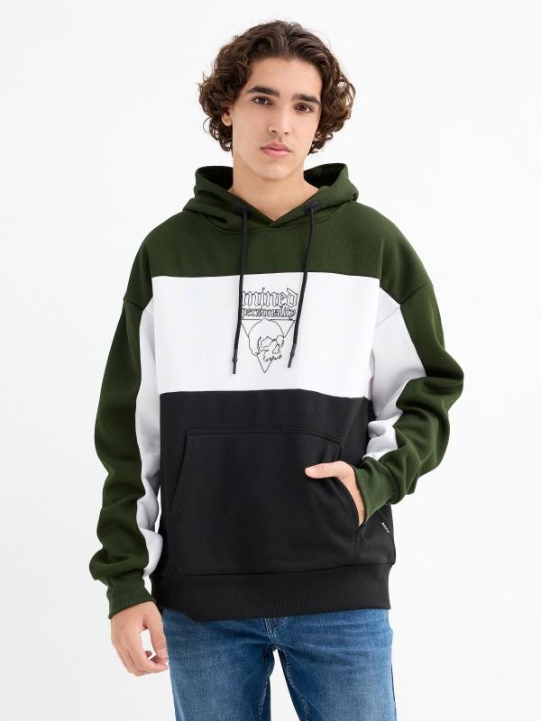 In Side Sudadera Oversize Con Capucha Verde