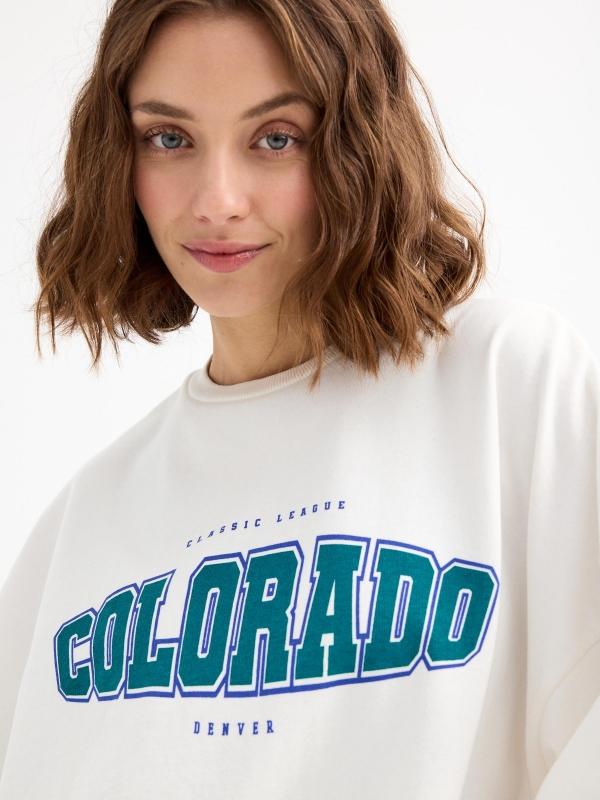 In Side Sudadera Oversized Con Estampado