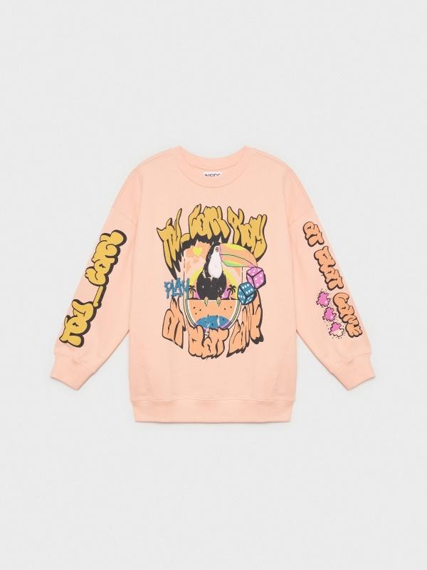 In Side Sudadera Oversized Gráfica