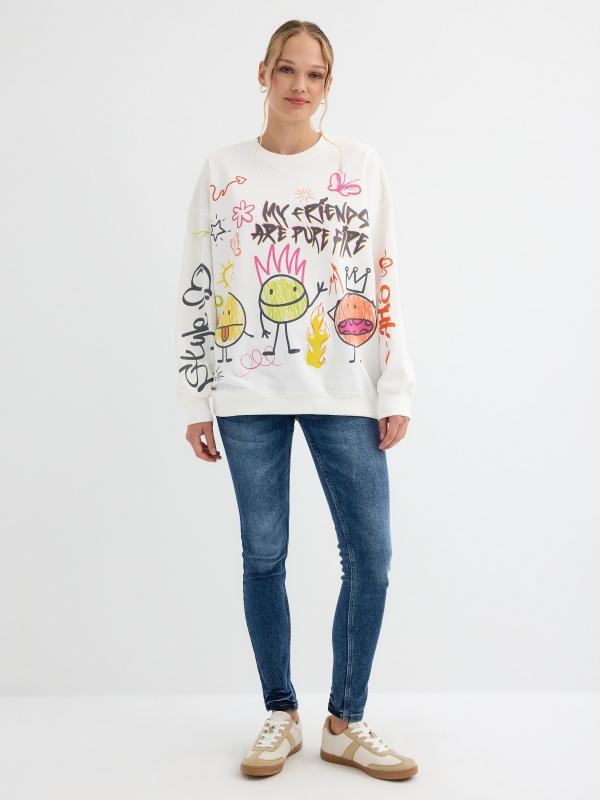 In Side Sudadera Oversized Pure Fire