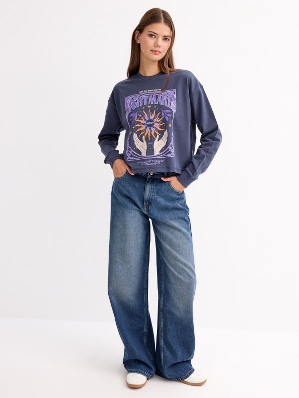 In Side Sudadera Print Esotérico