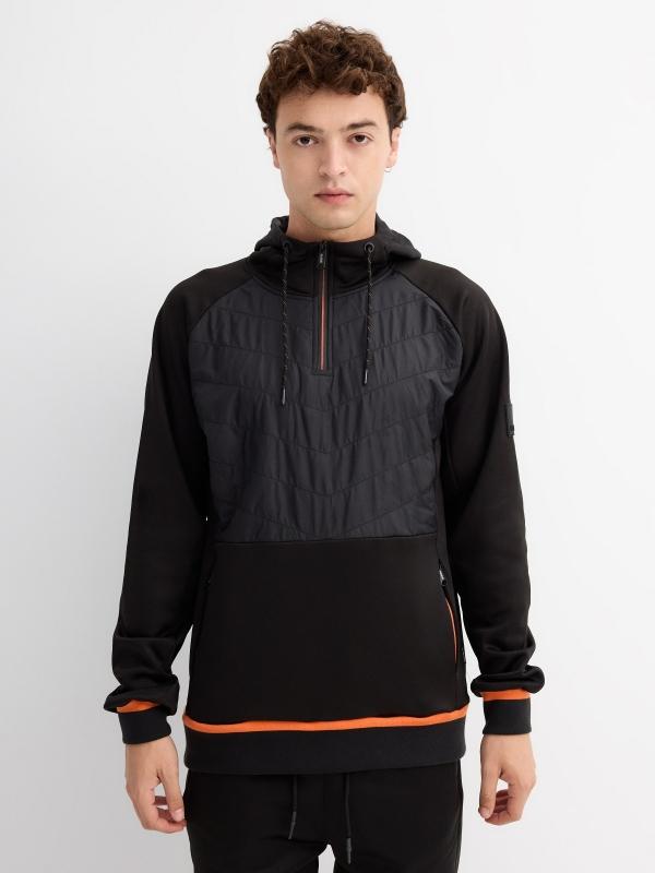 In side Sudadera semicerrada con capucha