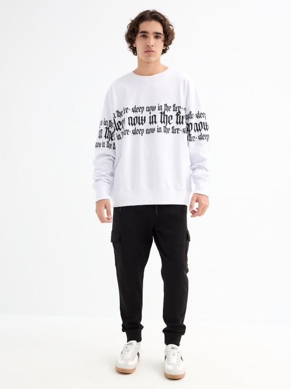 In Side Sudadera Sin Capucha Con Texto