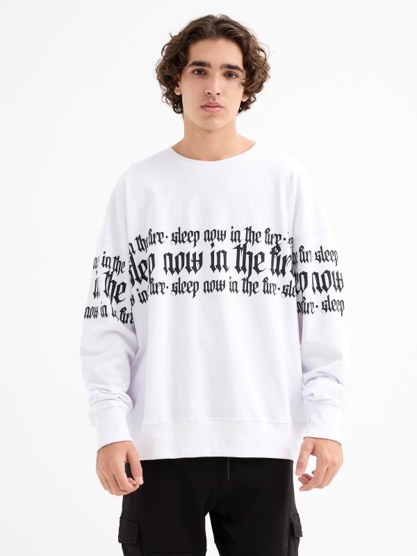 In side Sudadera sin capucha con texto