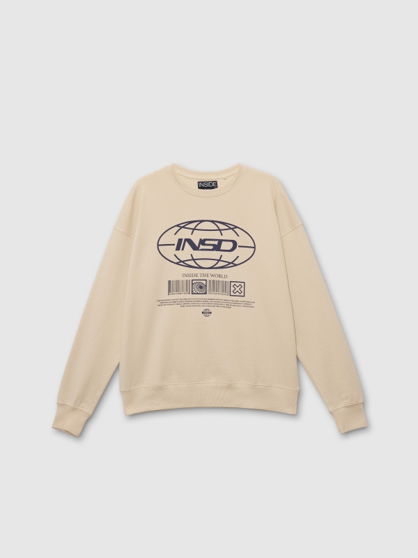 In side Sudadera sin capucha felpa