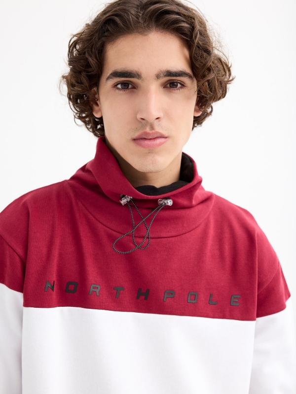 In Side Sudera Cuello Envolvente Color Block