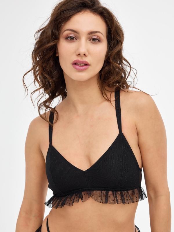 In Side Sujetador Encaje Tirante Doble