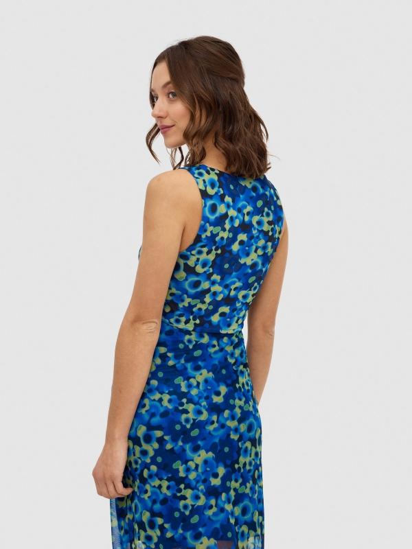 In Side Top Corsé De Tull Estampado