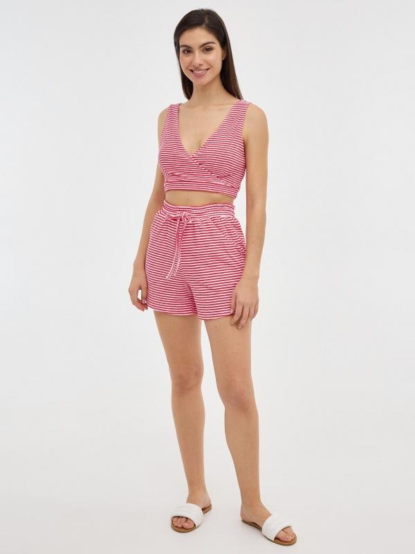 In Side Top De Rizo Con Rayas