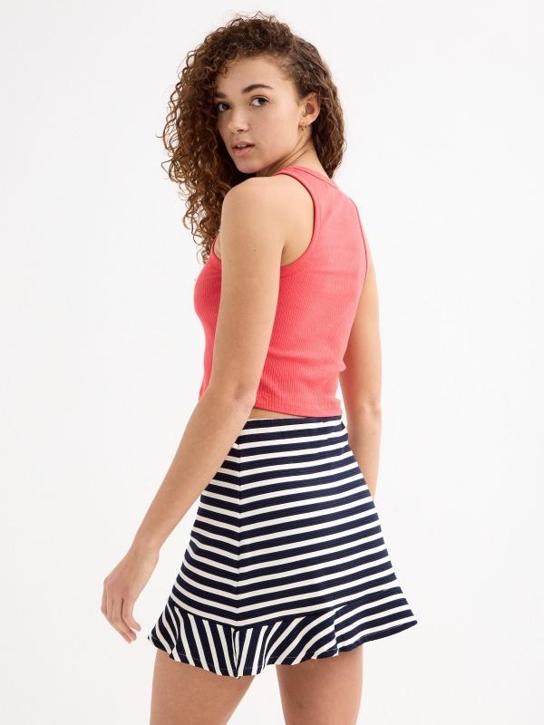 In Side Top Halter Bordado