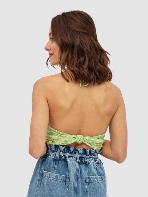 In Side Top Halter Espalda Anudada
