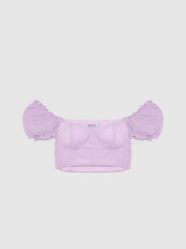 In Side Top Mesonero Fruncido Tull