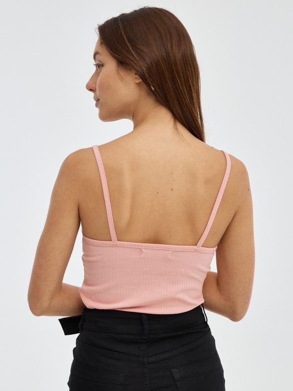 In Side Top Rib Escote De Pico