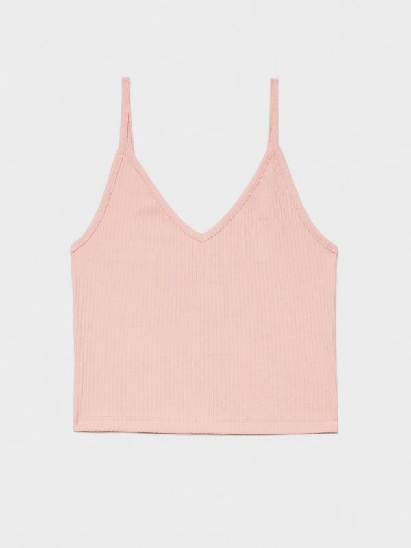 In Side Top Rib Escote De Pico