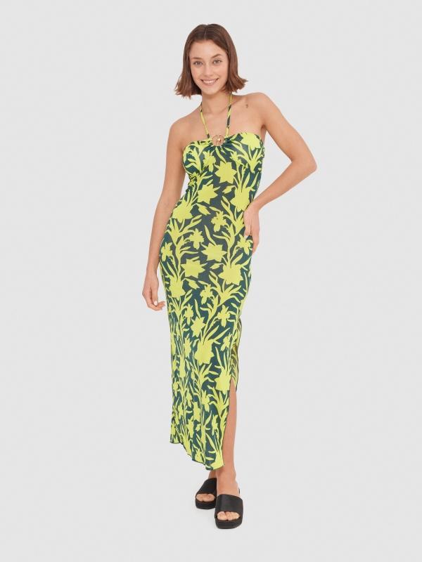 In side Vestido anudado al cuello