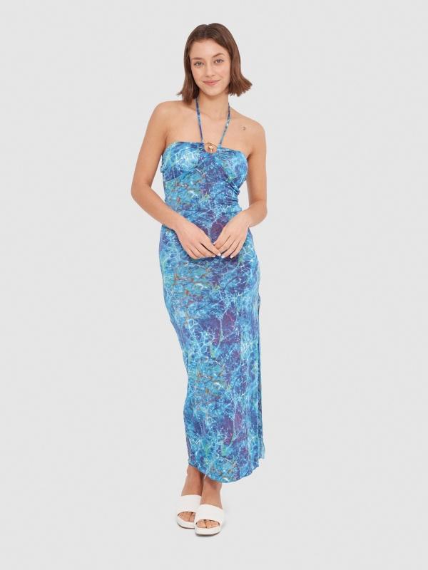 In side Vestido anudado al cuello