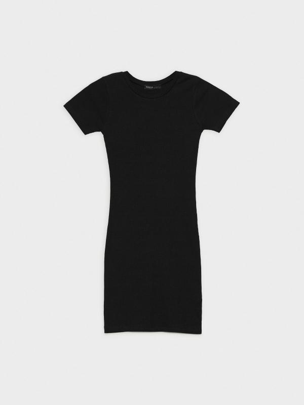 In side Vestido básico canalé