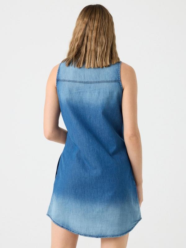In Side Vestido Camisero Denim