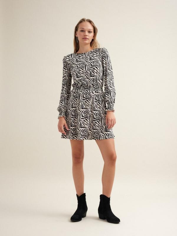 In Side Vestido Cebra