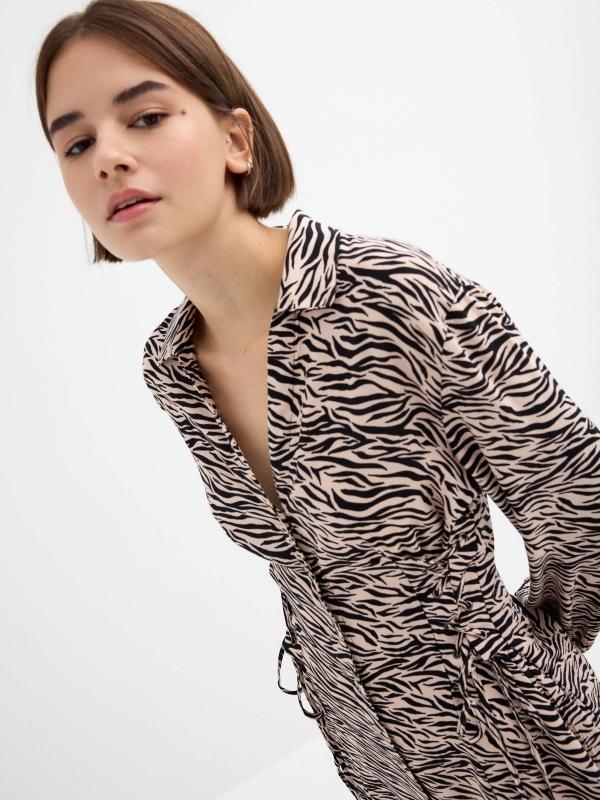 In Side Vestido Midi Camisero