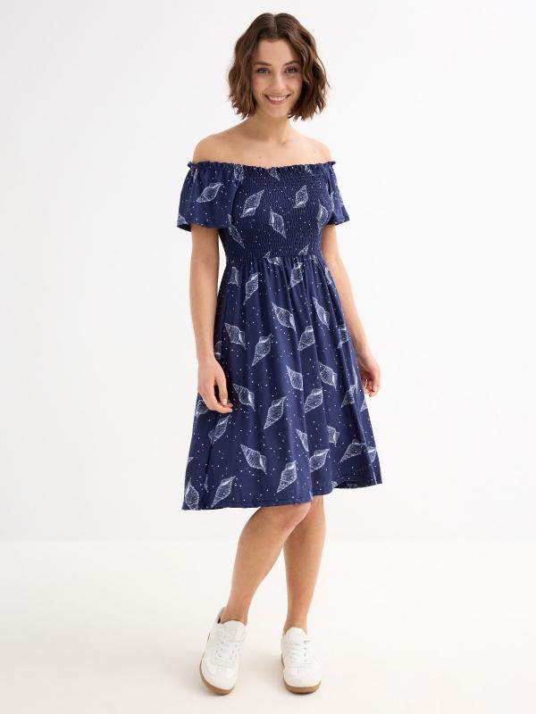 In Side Vestido Midi Caracola