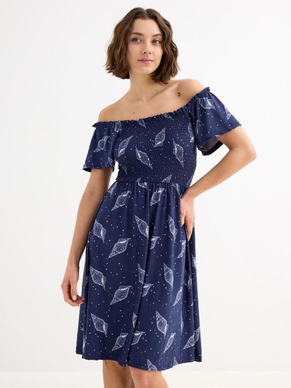 In side Vestido midi Caracola