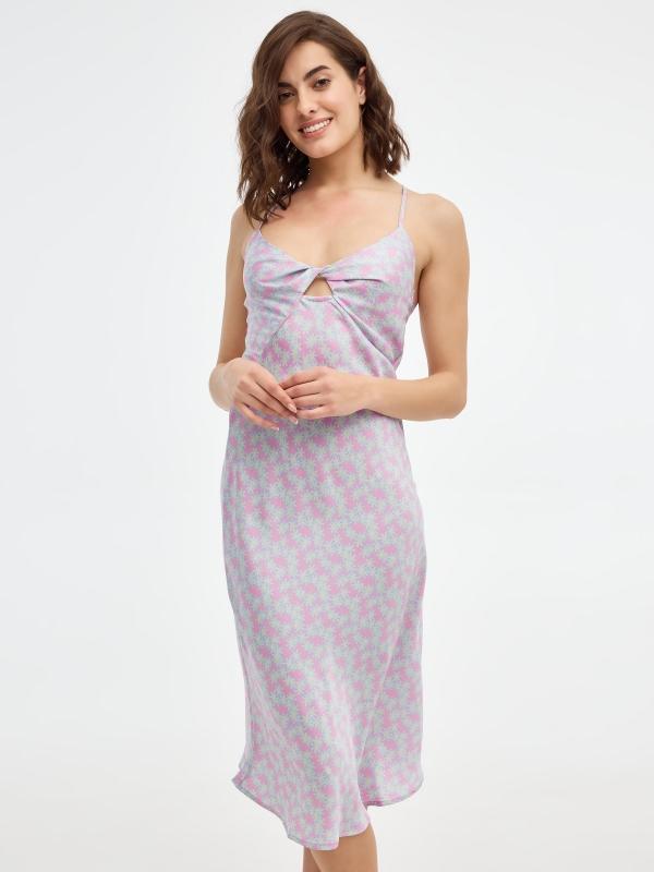 In side Vestido midi cut out