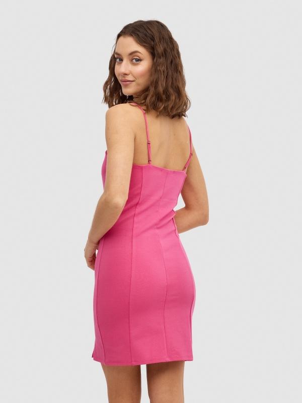 In Side Vestido Mini Ajustado Tirantes