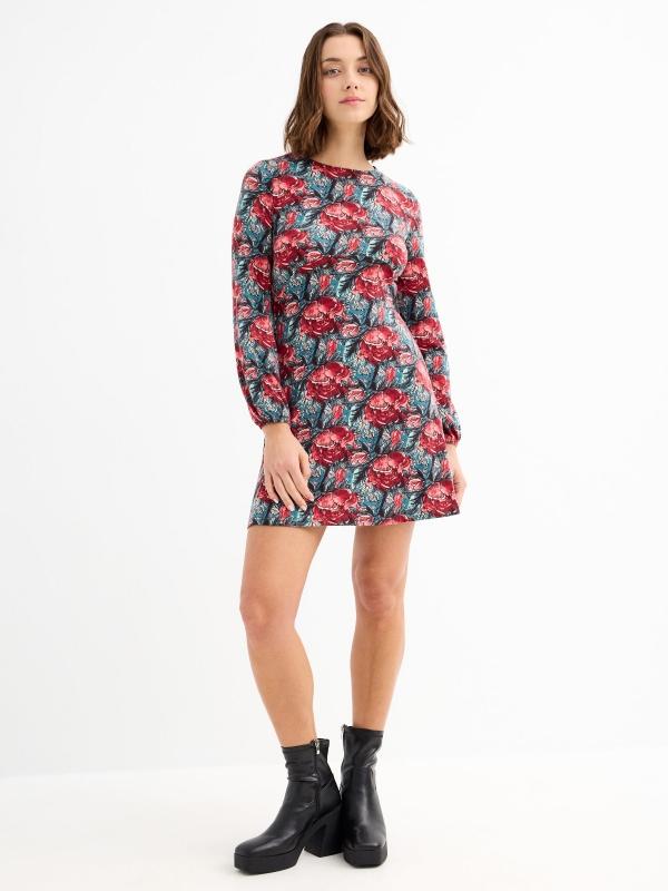 In Side Vestido Mini Amapolas