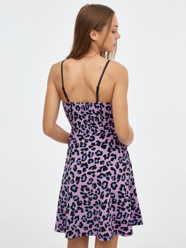 In Side Vestido Mini Animal Print