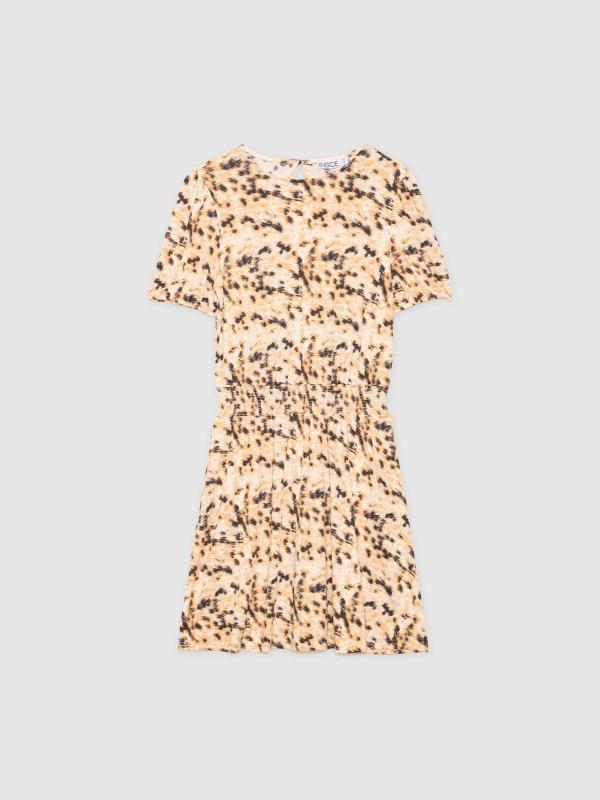 In Side Vestido Mini Estampado