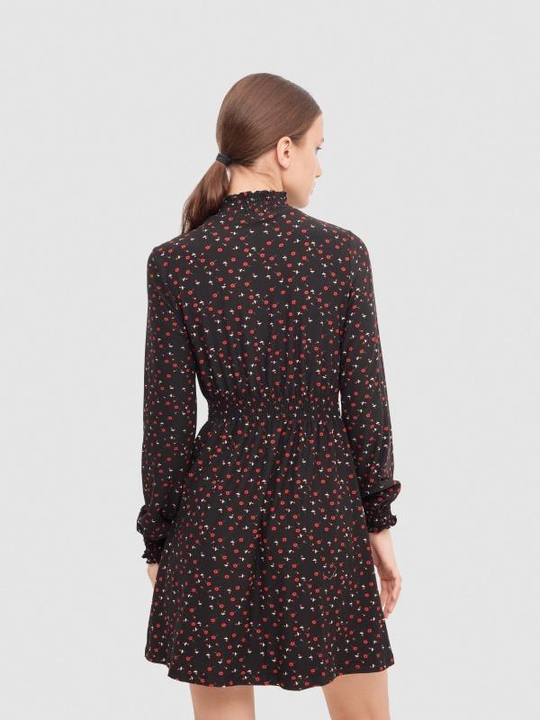 In Side Vestido Mini Flare Con Gomas