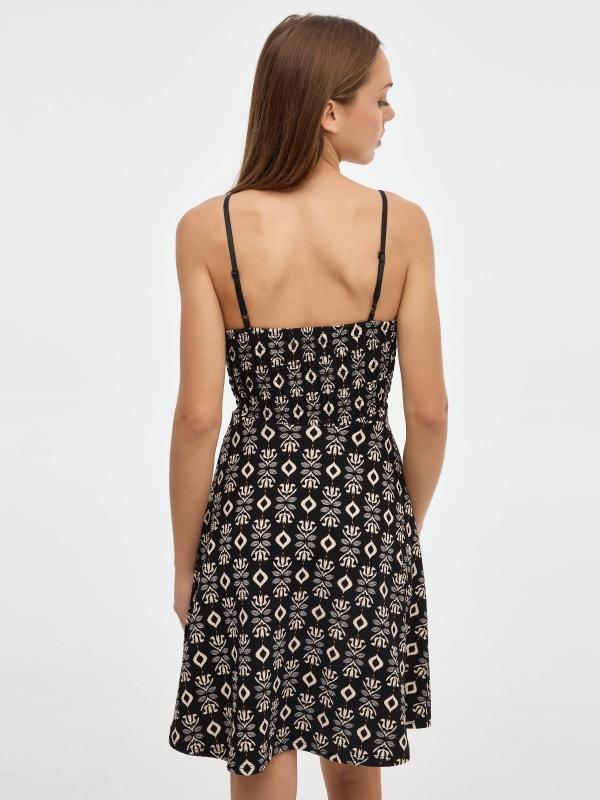 In Side Vestido Mini Print Etnico