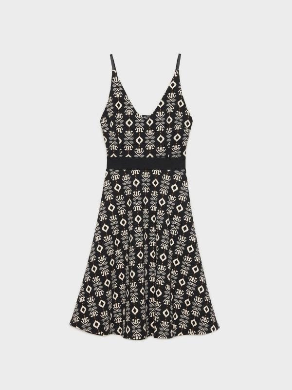 In Side Vestido Mini Print Etnico