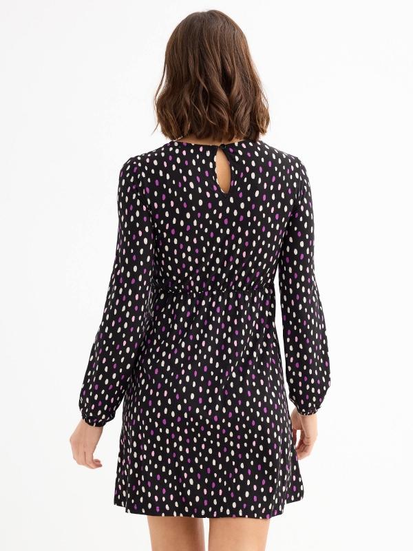 In Side Vestido Mini Print Lunares Total