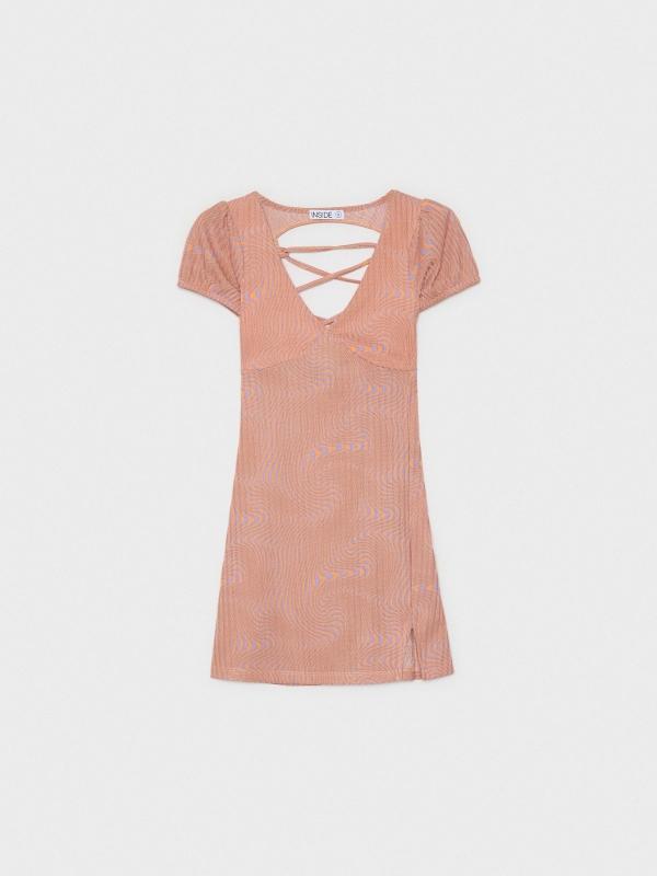 In Side Vestido Mini Print Psicodelico