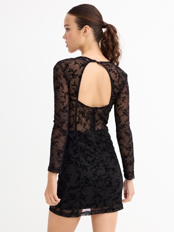 In Side Vestido Mini Terciopelo Corsé