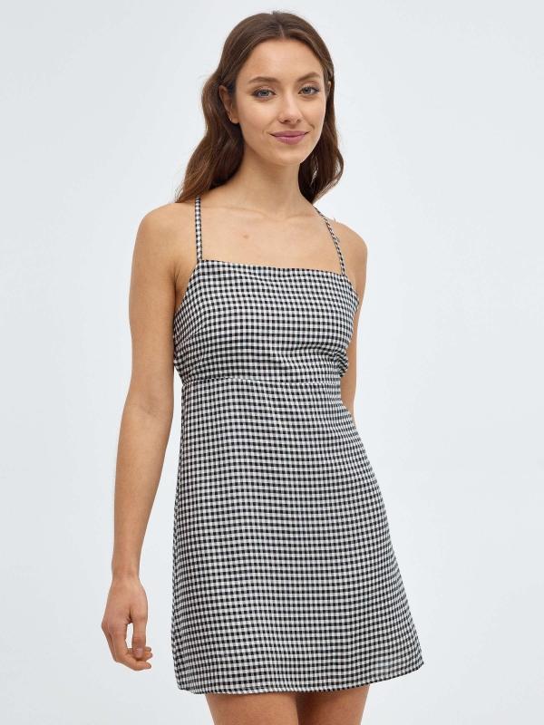 In Side Vestido Mini Vichy