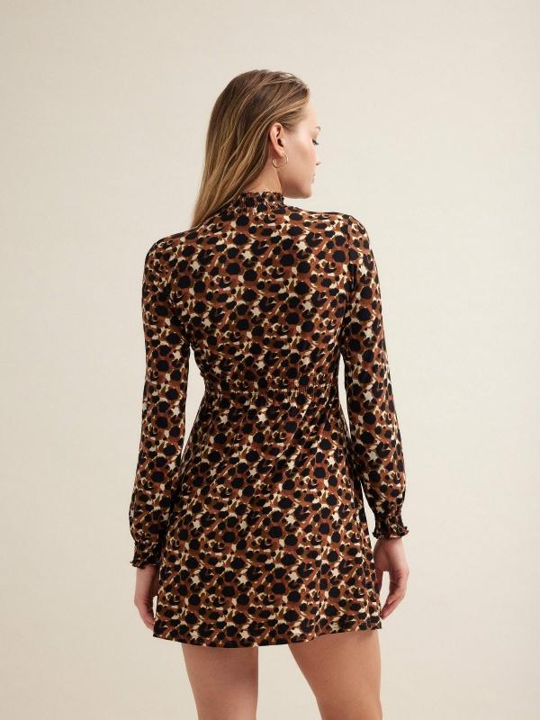 In Side Vestido Perkins Animal Print
