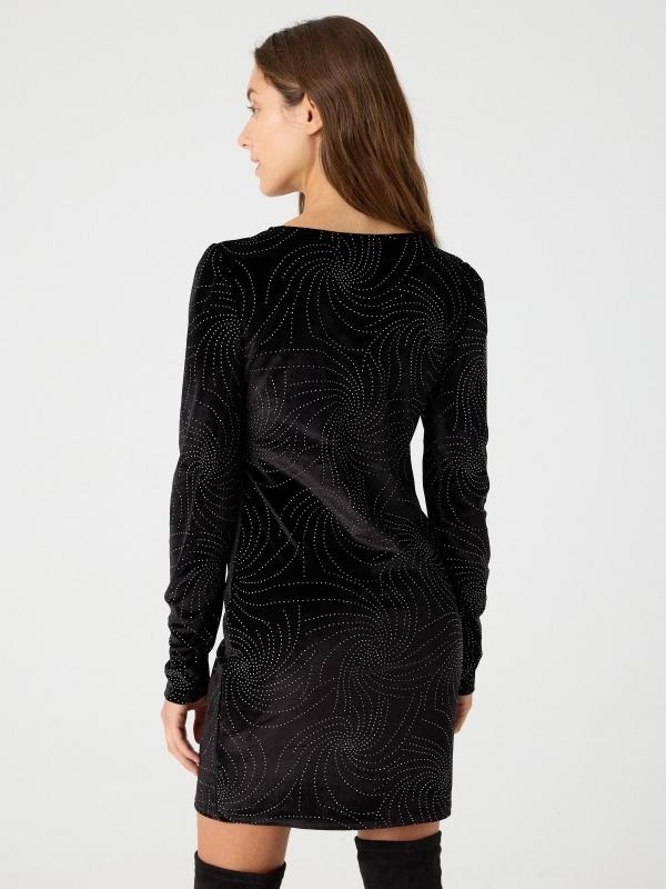 In Side Vestido Terciopelo Brillos