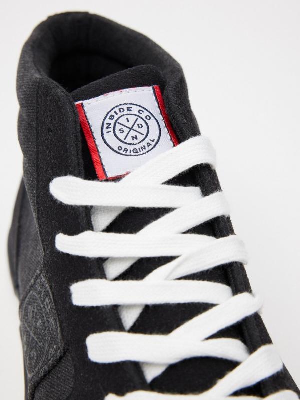 In Side Zapatilla Bota De Lona Combinada