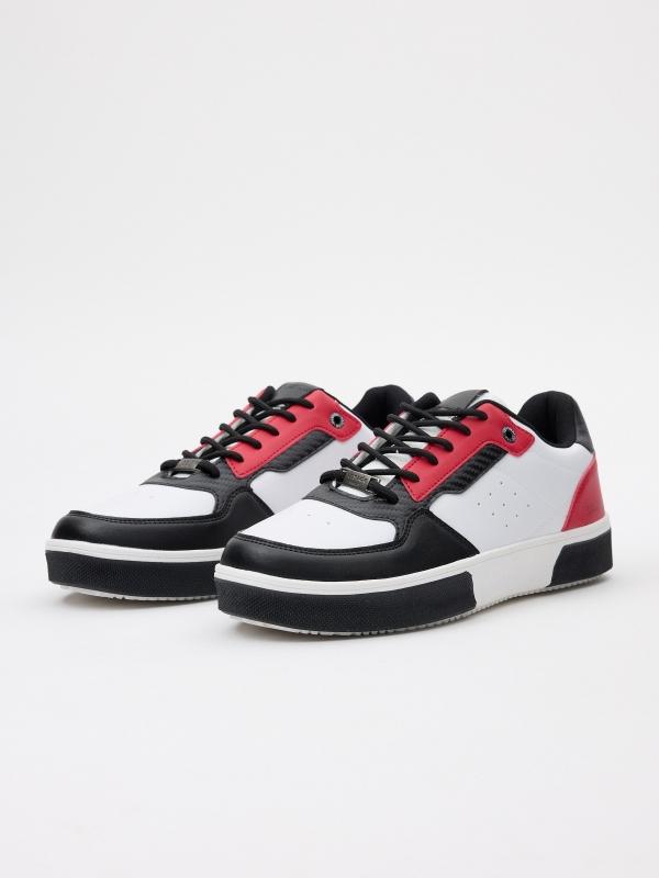 In Side Zapatilla Con Contraste De Polipiel