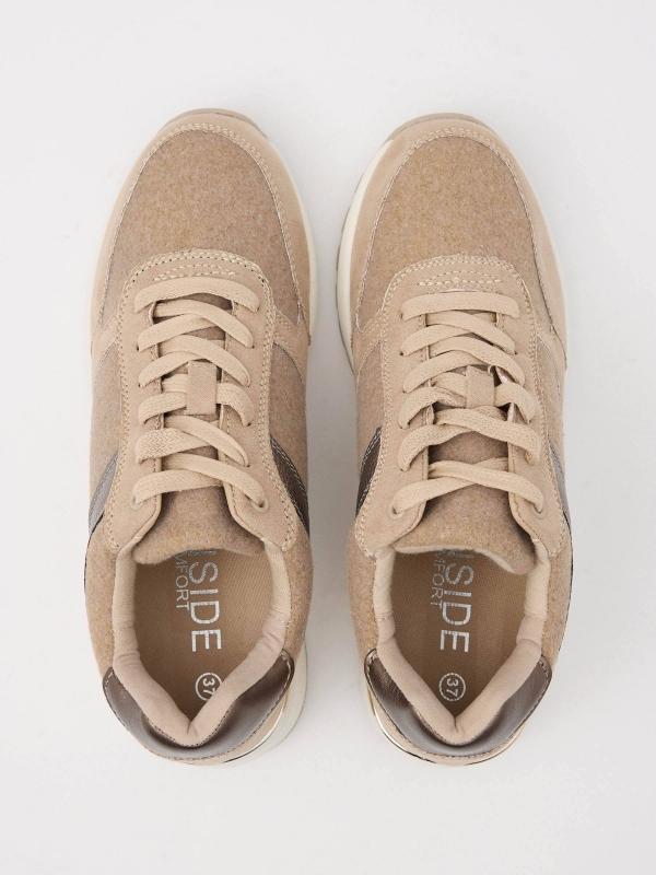 In Side Zapatilla Con Cuña Polipiel