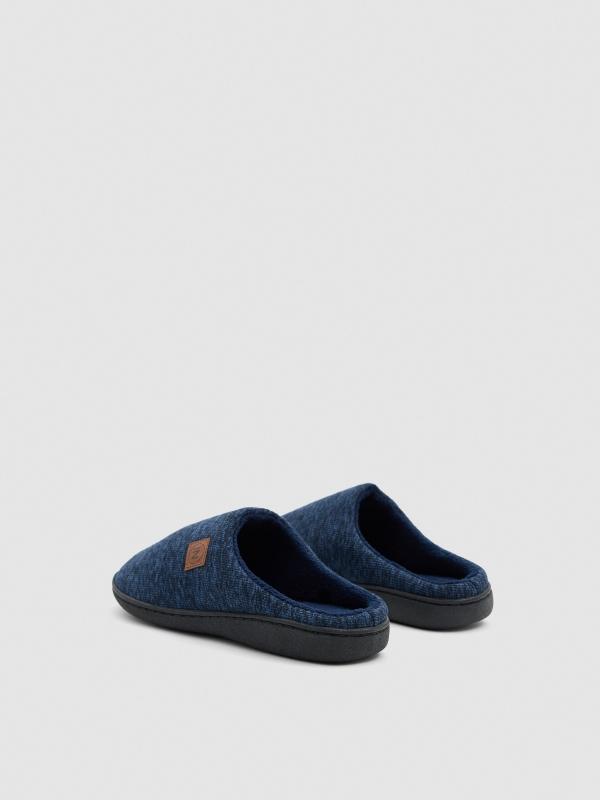 In Side Zapatilla De Casa Jaspeada Azul