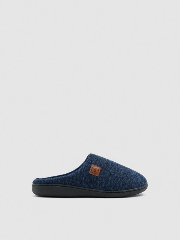 In side Zapatilla de casa jaspeada azul